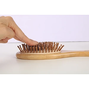 Good quality wooden hair bamboo brush comb set portable hair brush comb massager set for women