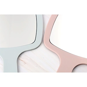Small Plastic Vanity Standing Makeup Mirror OEM Concise Table Mirror Square Self Single Side Make-Up Table Make Up Mirror