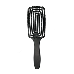 Customized Logo High quality ABS Paddle type Wet Vent Shower Detangling Hair Brush Plastic for Curly Wet Thick Straight Hair
