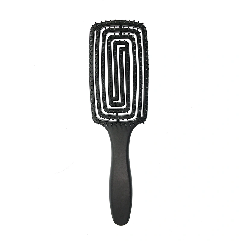 Customized Logo High quality ABS Paddle type Wet Vent Shower Detangling Hair Brush Plastic for Curly Wet Thick Straight Hair