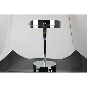 Wholesale Private Label High Quality Middle Size Bathroom Round Stainless Steel Frame Mirror Table Led Light Makeup Mirror