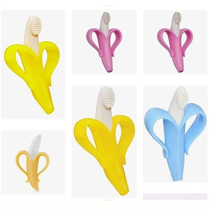 BPA free silicone  Baby  teething silicone baby tooth brush  teether