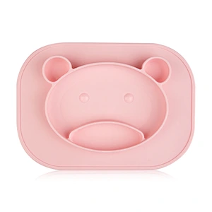 factory custom  silicone baby food storage  freezer  tray with clip-on lid  food serving food baby seat with tray