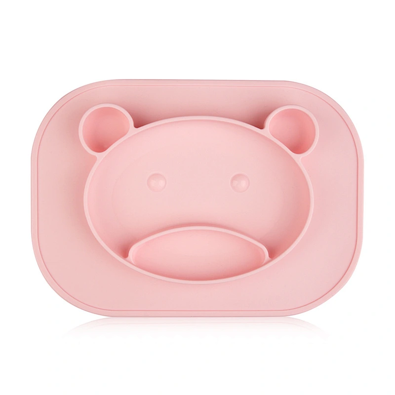 factory custom  silicone baby food storage  freezer  tray with clip-on lid  food serving food baby seat with tray