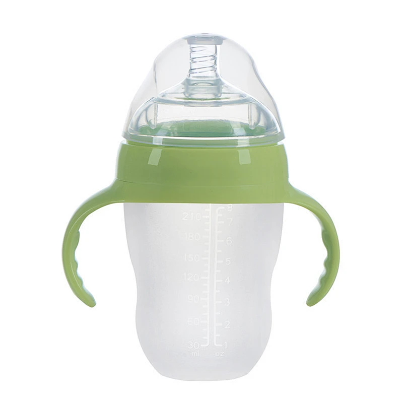 Factory available stock  wide neck silicone reusable milk bottle caps silicone baby bottle