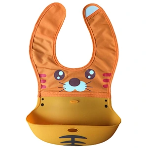 custom  food grade silicone product custom printed disposable plastic bibs lobster oem