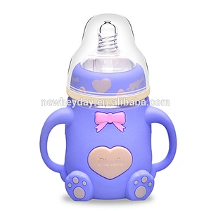 Factory custom wide neck  baby bottle silicone nipples