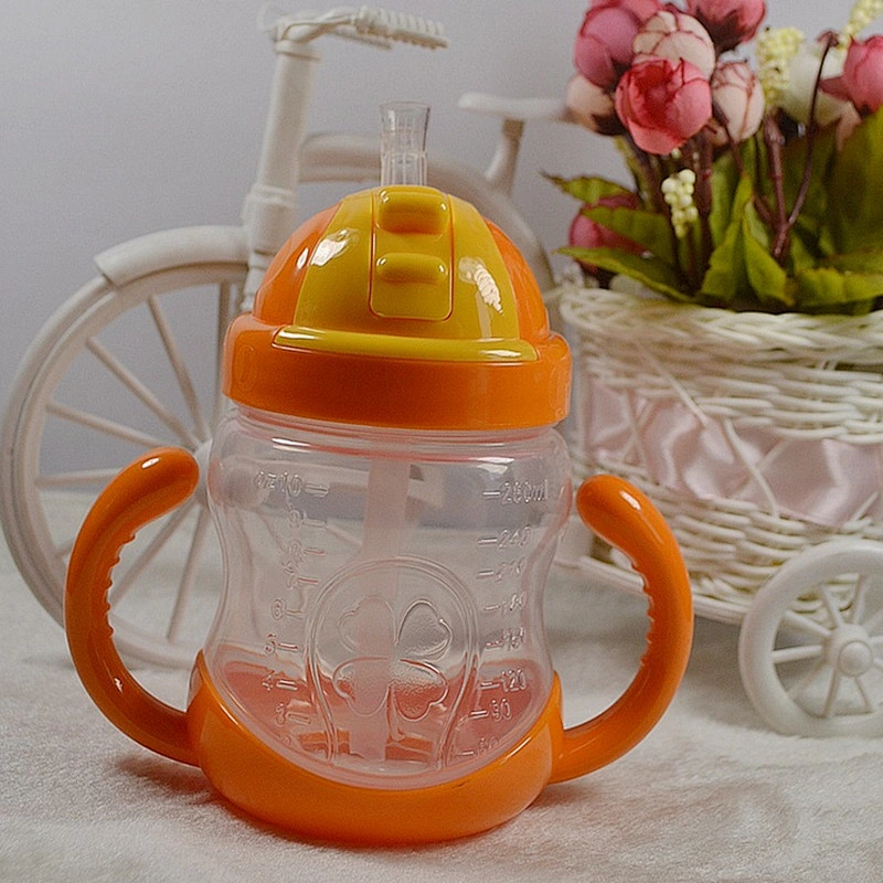 china bottle Manufacturer baby water cup to promote  gifts PP leak-proof straw cup Children learn to drink cup baby water bottle