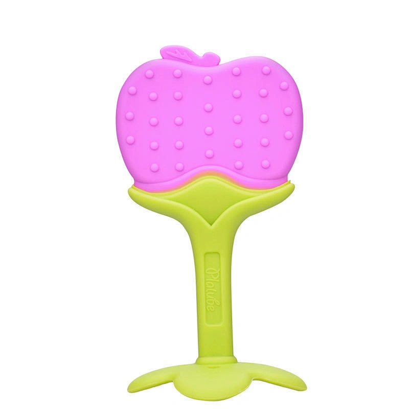 Hot Selling new  silicone baby teether fruit pattern custom