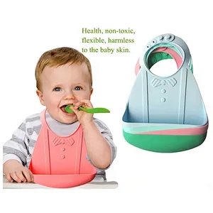 custom print bibs  baby rubber silicone waterproof  adult bibs stock wholesale