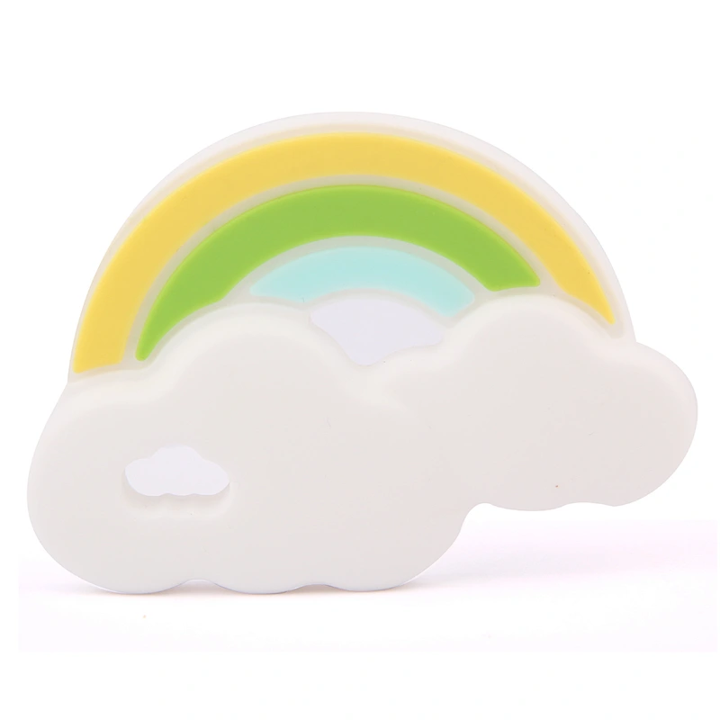 BPA Free Soft Baby Chew Toy Silicone Baby Rainbow Teethe new silicone  teether