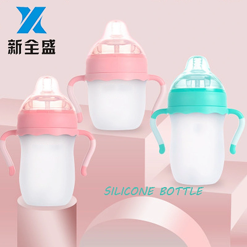 Food Grade Silicone baby  feeding bottle With Nipple