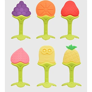 Lovely food Grade  Silicone training Teether toy  baby  fruit teether