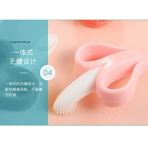 BPA FREE Funny cute safe food-grade silicone banana baby teether for Baby for feeding