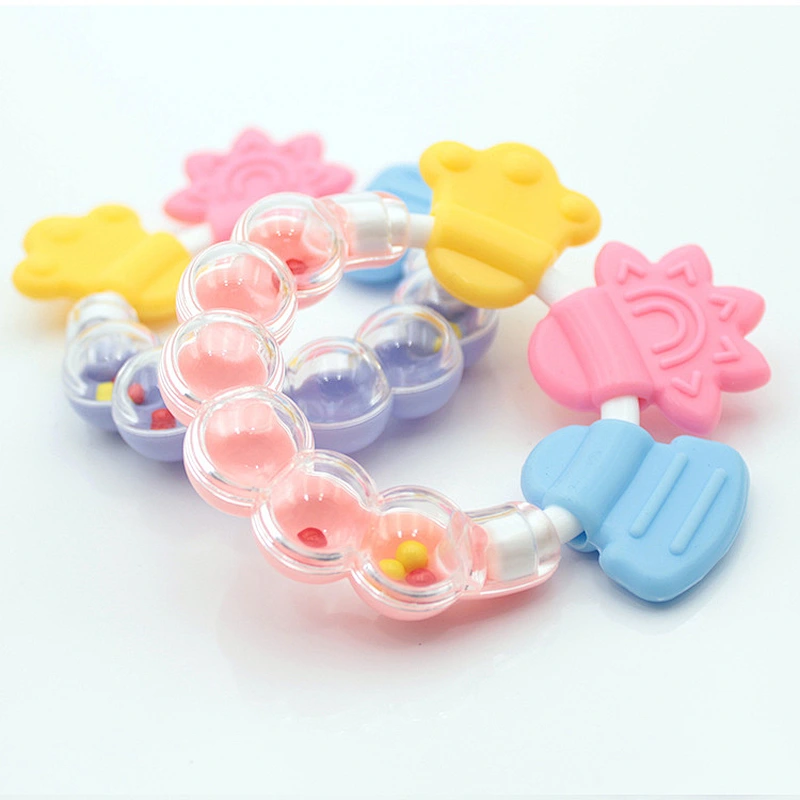 Wholesales Baby DIY Pacifier Clipy  Silicone chew Beads Chain Non-toxic baby Teethers custom silicone bead bracelets