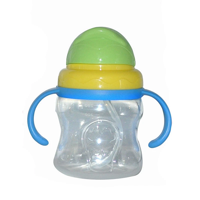 Cute Baby 2l   pp  water  Bottle  Cup With Straw Handle Drinking Tool Sippy Infant water bottle with phone holder