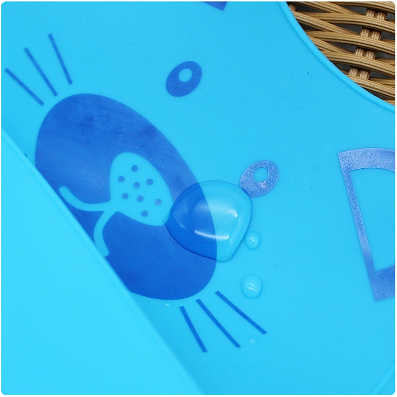 waterproof Adjustable blank  plain  bibs  training  cartoon screen printed  set   baby bibs wholesale