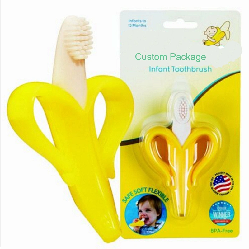 BPA free silicone  Baby  teething silicone baby tooth brush  teether