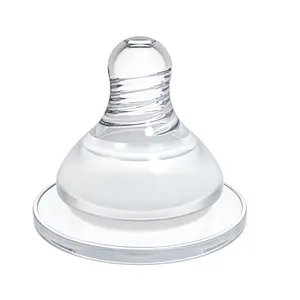 Supplier Eco-friendly Safety Customized Silicone Transparent Baby Nipple