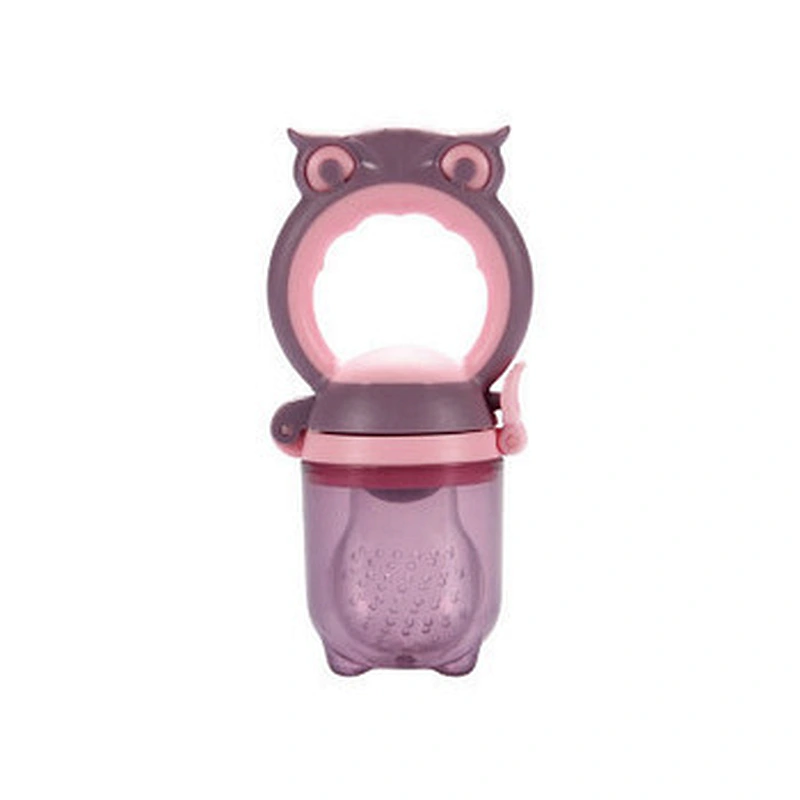 Owl shape food grade safety silicone teether with pacifier