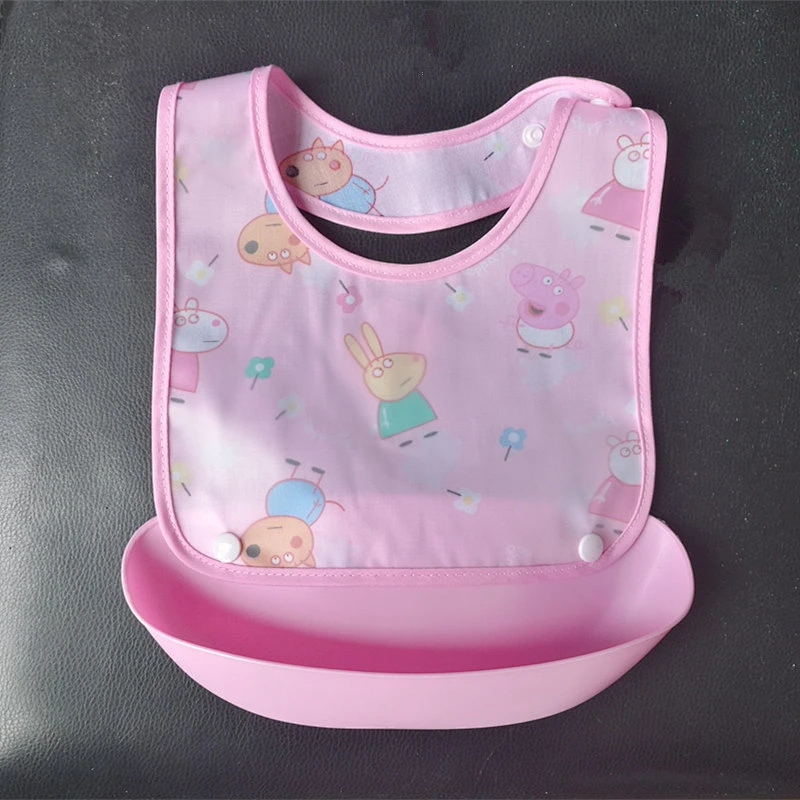 custom eco friendly Food grade baby bibs silicone printed disposable adult bibs packaging box