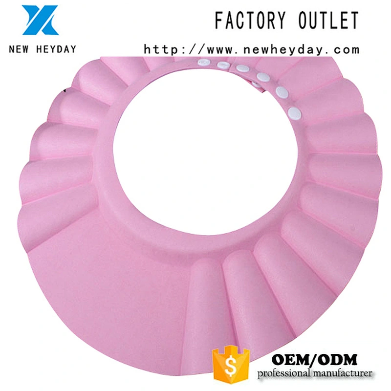 foldable  Custom waterproof silicone bath shower hair cap for baby