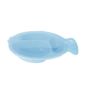 custom Portable  fish shaped silicone molds  rail suction  baby plate  Silicone Placemat, Non-Slip  Plate for Toddler