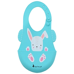 factory custom  Silicone baby carrier bib knitted baby bib baby silica gel bib