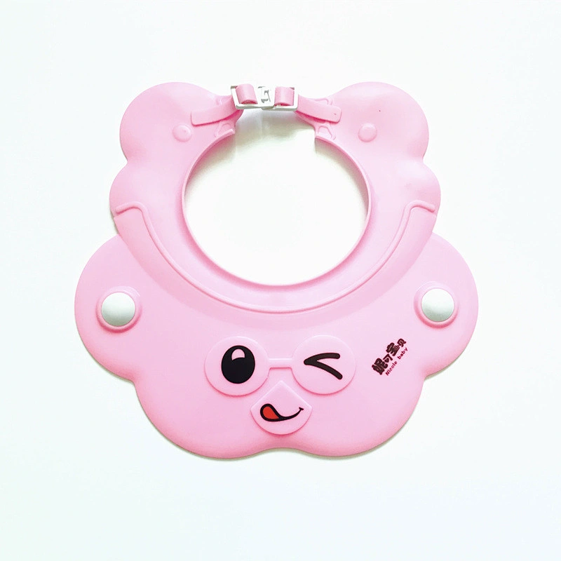 custom  tpe pp abs Baby Shower Waterproof  Cap  Infants Shampoo Shield Bathing Protector Adjustable Visor  Sun Hat forkids