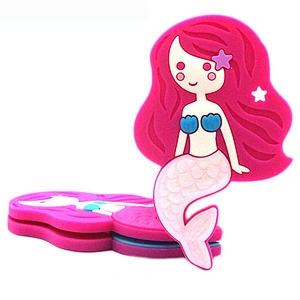 BPA free silicone  Baby  teething silicone mermaid chew toysTeethers Mermaid Necklace Accessory sensory chew toys