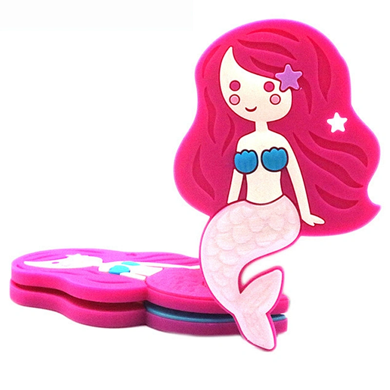 BPA free silicone  Baby  teething silicone mermaid chew toysTeethers Mermaid Necklace Accessory sensory chew toys