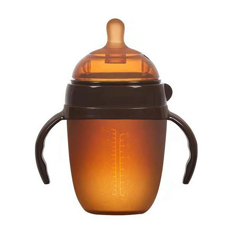 2019 new arrival hot water bottle  vacuum jar silicone baby bottle