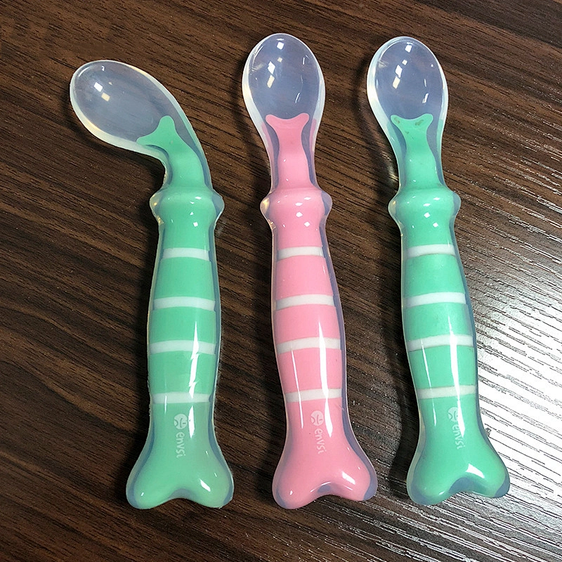 design spoon  baby  love spoon  Sensible temperature fish hook spoon