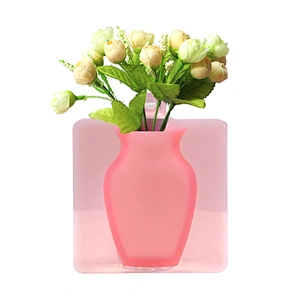 Environmentally friendly delicate durable foldable silicone vase without breaking for indoor decoration