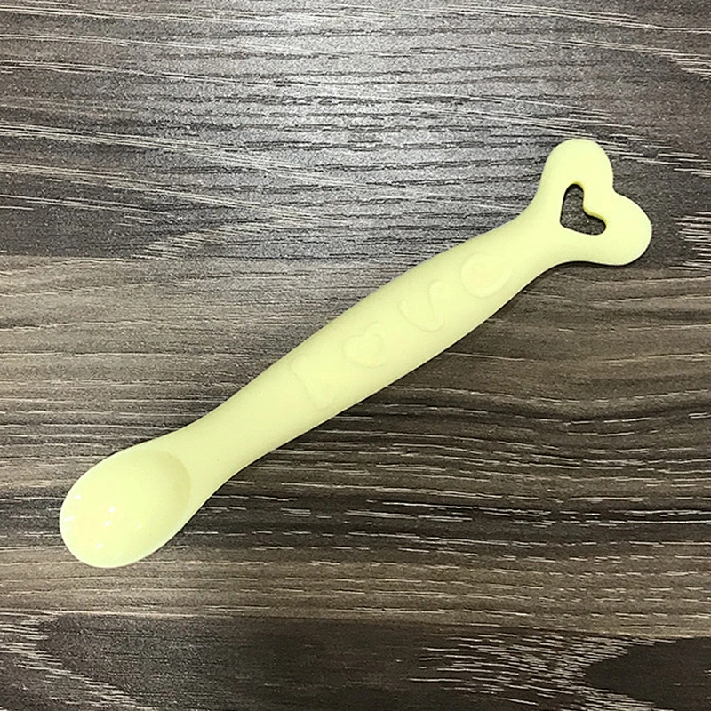 Baby Cartoon fish shape Silicone suction Bowl and matching spoon set  Babies Supplementary Bowl Spoon Tableware Set