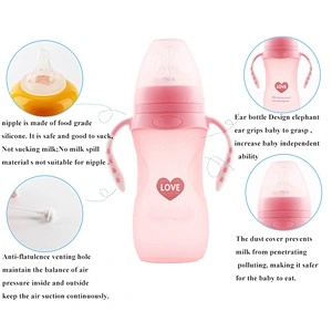 240ml thermal  baby bottle  feeder water glass bottle cap feeder  custom