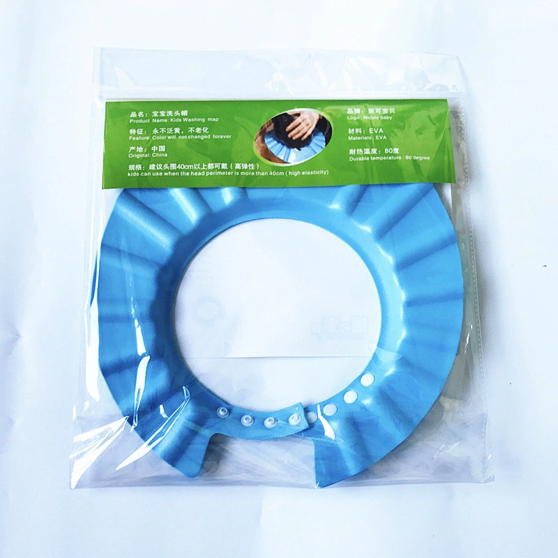 Factory  Custom waterproof EVA   Baby Shampoo Shower Bathing Protection Bath Soft Cap Soft Adjustable Visor Hat  kid reusable