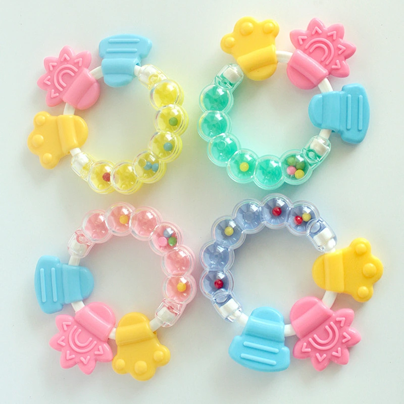 Wholesales Baby DIY Pacifier Clipy  Silicone chew Beads Chain Non-toxic baby Teethers custom silicone bead bracelets