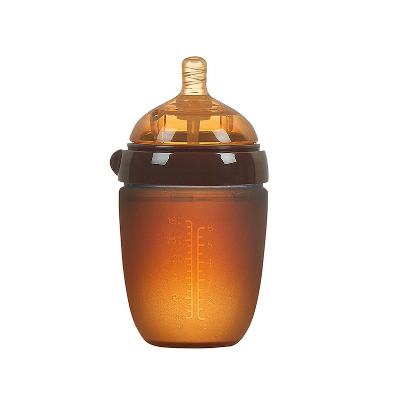2019 new arrival hot water bottle  vacuum jar silicone baby bottle