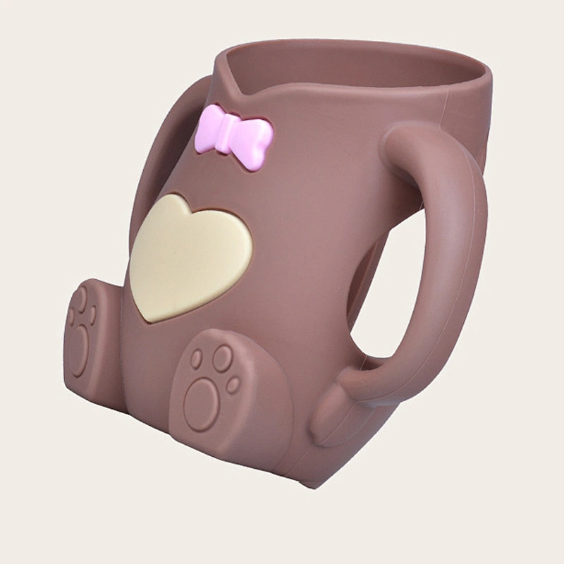 cute 240ml baby bottle feeding cartoon bear shape bottle desgin custom