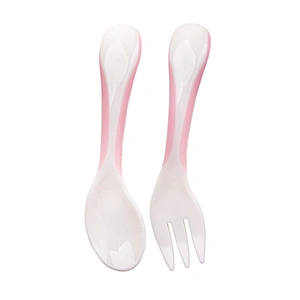 factory custom creative  baby spoon and fork set  silicone baby gift spoon fork