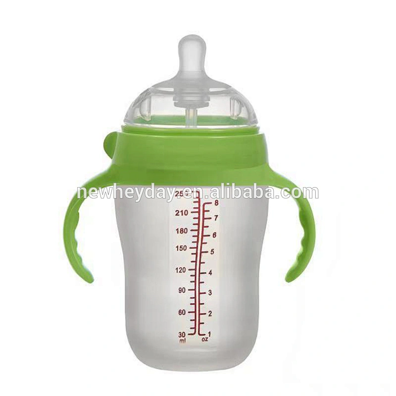 pravite label silicone baby bottle nipple feeding bottle