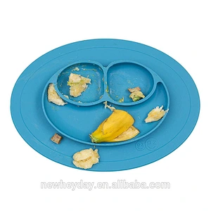 factory custom  silicone baby food plate  children's plate patient plate