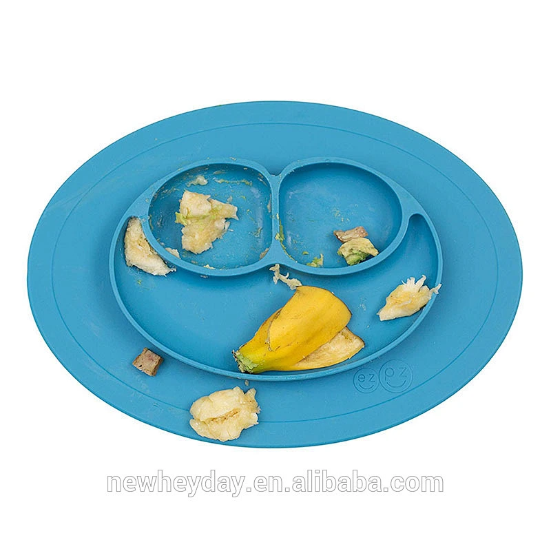 factory custom  silicone baby food plate  children's plate patient plate