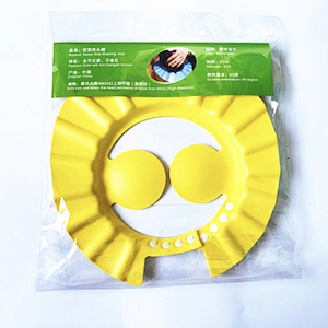 Factory  Custom waterproof EVA   Baby Shampoo Shower Bathing Protection Bath Soft Cap Soft Adjustable Visor Hat  kid reusable