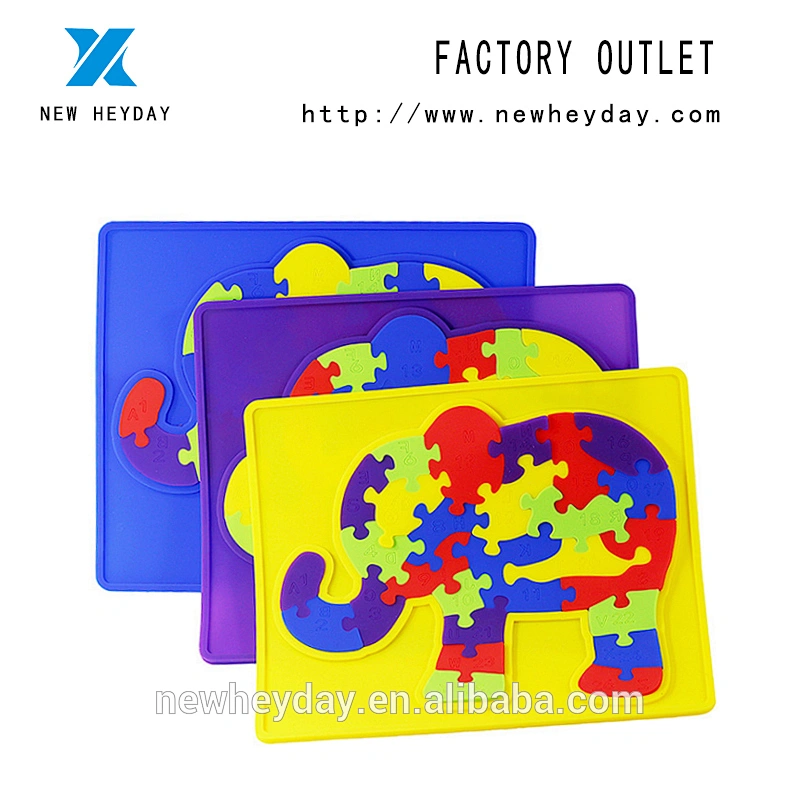 Educational Child Toys Silicone sjigsaw puzzle