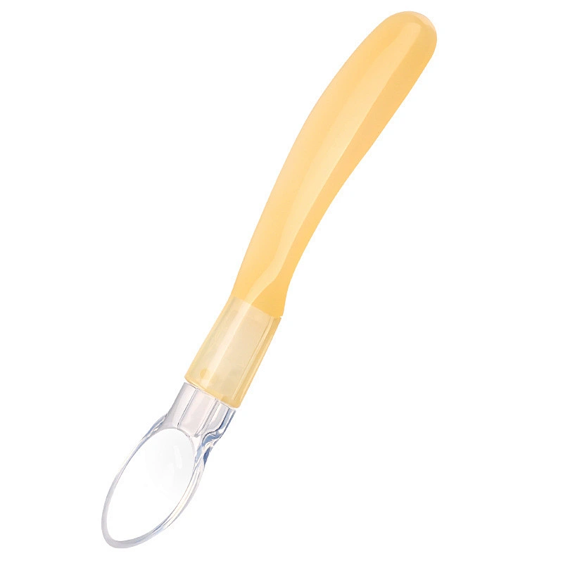 food grade silicone baby spoon  and fork set in plastic box design  custom