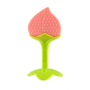 Bpa Free Bulk Silicone fruit Shaped Teethers Silicone Pacifier Teether For Baby