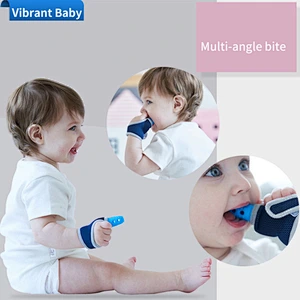 newest design colorful   food grade  silicone baby finger glove teether