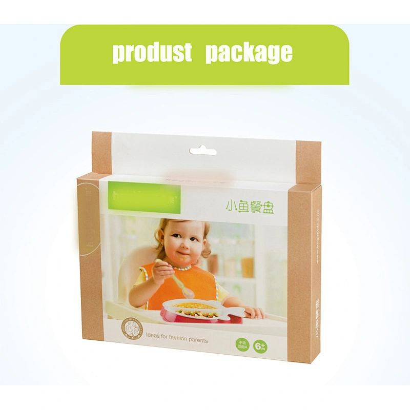 Integrated placemat ABS fish shape plate Children Baby Dinner Food Plate Snack Serving Dish silicone baby food freezer tray